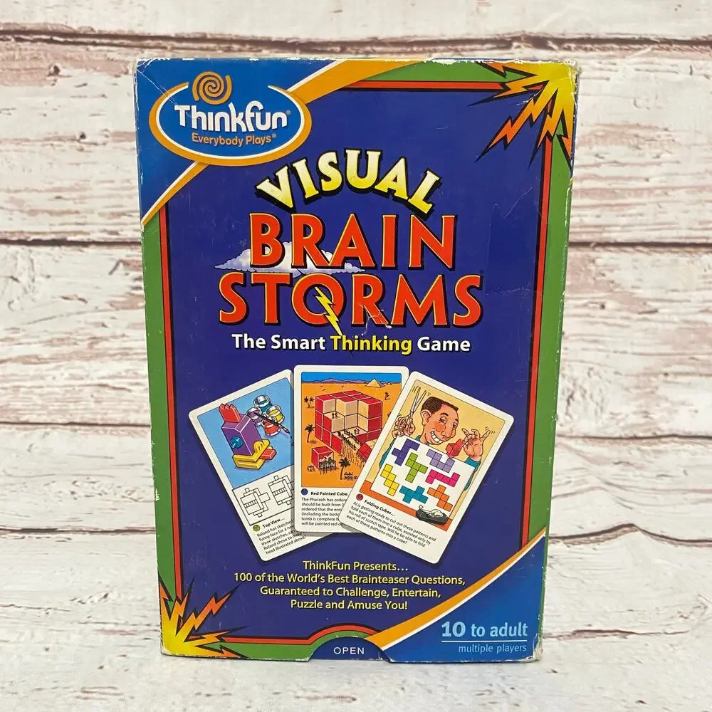 THINKFUN Visual Brainstorms The Smart Thinking Game 100 Puzzle Cards